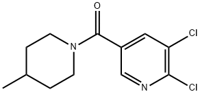 (5,6-dichloropyridin-3-yl)(4-methylpiperidin-1-yl)methanone,1016761-31-1,结构式