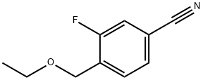 4-(乙氧基甲基)-3-氟苯甲腈 结构式
