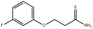 Propanethioamide, 3-(3-fluorophenoxy)- Structure
