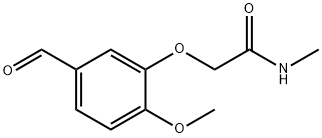 2-(5-formyl-2-methoxyphenoxy)-N-methylacetamide 化学構造式