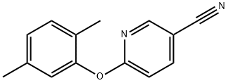 3-Pyridinecarbonitrile, 6-(2,5-dimethylphenoxy)-,1017048-00-8,结构式