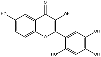 4H-1-Benzopyran-4-one, 3,6-dihydroxy-2-(2,4,5-trihydroxyphenyl)-,1017059-08-3,结构式