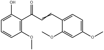 2-Propen-1-one, 3-(2,4-dimethoxyphenyl)-1-(2-hydroxy-6-methoxyphenyl)- Structure
