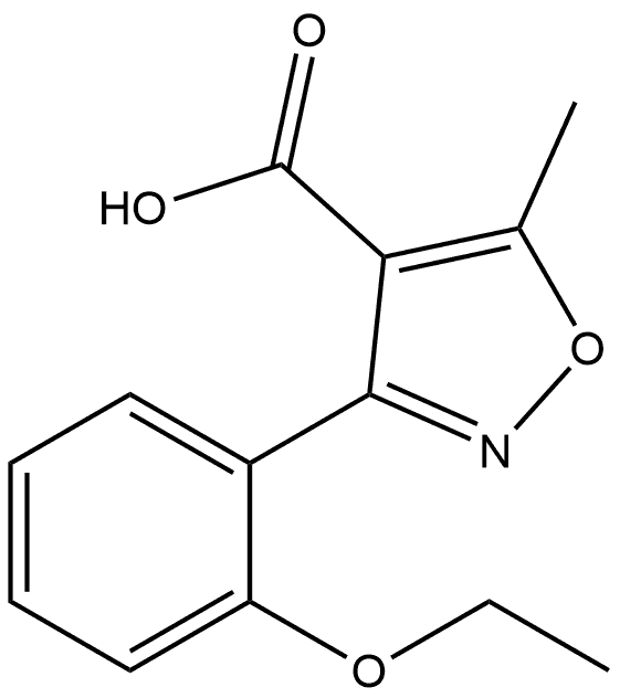 3-(2-Ethoxyphenyl)-5-methylisoxazole-4-carboxylic Acid Structure