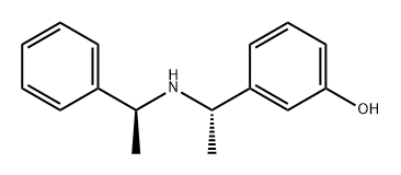 Phenol, 3-[(1S)-1-[[(1S)-1-phenylethyl]amino]ethyl]- Struktur