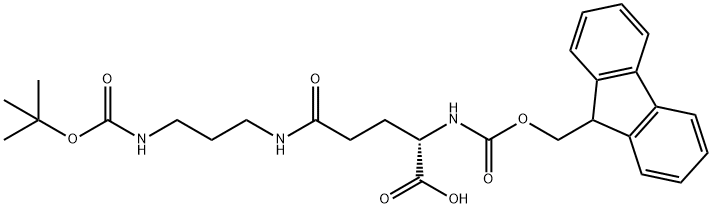 13-Oxa-2,7,11-triazapentadecanoic acid, 3-carboxy-14,14-dimethyl-6,12-dioxo-, 1-(9H-fluoren-9-ylmethyl) ester, (3S)- Structure