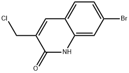 7-Bromo-3-(chloromethyl)-2(1H)-quinolinone Structure