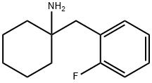 Cyclohexanamine, 1-[(2-fluorophenyl)methyl]- Structure