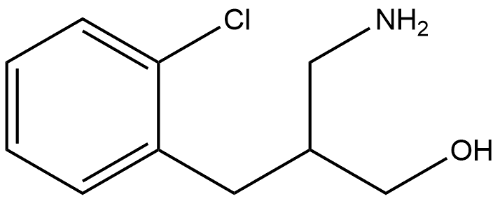 3-Amino-2-[(2-chlorophenyl)methyl]propan-1-ol Structure