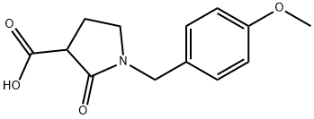 1-(4-甲氧基苄基)-2-氧代吡咯烷-3-羧酸,1017427-10-9,结构式