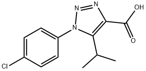 1-(4-chlorophenyl)-5-isopropyl-1H-1,2,3-triazole-4-carboxylic acid Structure