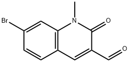 3-Quinolinecarboxaldehyde, 7-bromo-1,2-dihydro-1-methyl-2-oxo- Structure