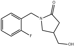 2-Pyrrolidinone, 1-[(2-fluorophenyl)methyl]-4-(hydroxymethyl)- Structure