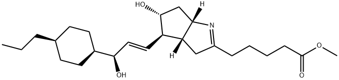 101758-79-6 (3aR)-3,3aβ,4,5,6,6aβ-Hexahydro-5α-hydroxy-4β-[(1E,3S)-3-hydroxy-3-(4α-propylcyclohexan-1α-yl)-1-propenyl]cyclopenta[b]pyrrole-2-pentanoic acid methyl ester