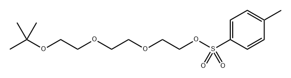 三乙二醇单叔丁基醚对甲苯磺酸酯, 1017968-16-9, 结构式