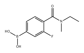 Boronic acid, B-[4-[(ethylmethylamino)carbonyl]-3-fluorophenyl]- Struktur