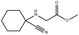 Glycine, N-(1-cyanocyclohexyl)-, methyl ester Structure