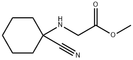 Glycine, N-(1-cyanocyclohexyl)-, methyl ester Struktur