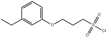 1-Propanesulfonyl chloride, 3-(3-ethylphenoxy)- Struktur