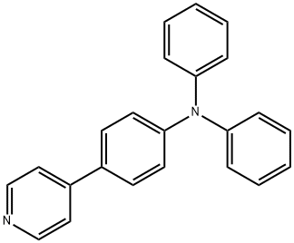 Benzenamine, N,N-diphenyl-4-(4-pyridinyl)- Struktur