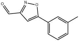 3-Isoxazolecarboxaldehyde, 5-(3-methylphenyl)-,1018680-79-9,结构式