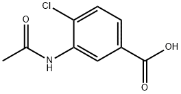 3-乙酰氨基-4-氯苯甲酸 结构式