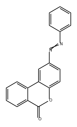 6H-Dibenzo[b,d]pyran-6-one, 2-(2-phenyldiazenyl)- Structure