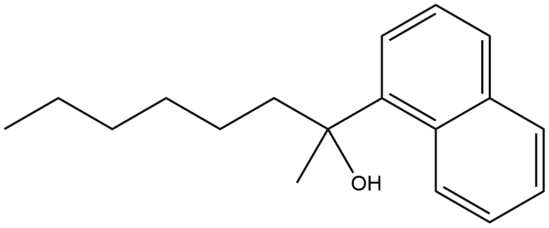 α-Hexyl-α-methyl-1-naphthalenemethanol 结构式