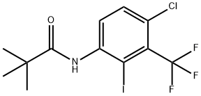 Propanamide, N-[4-chloro-2-iodo-3-(trifluoromethyl)phenyl]-2,2-dimethyl- Structure