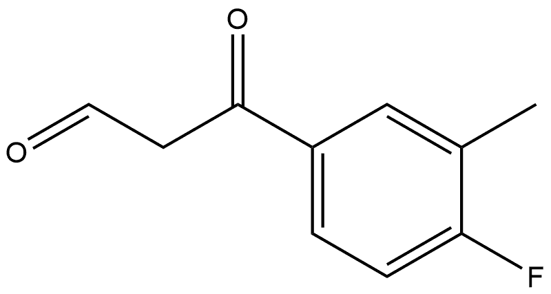 4-Fluoro-3-methyl-β-oxobenzenepropanal 结构式