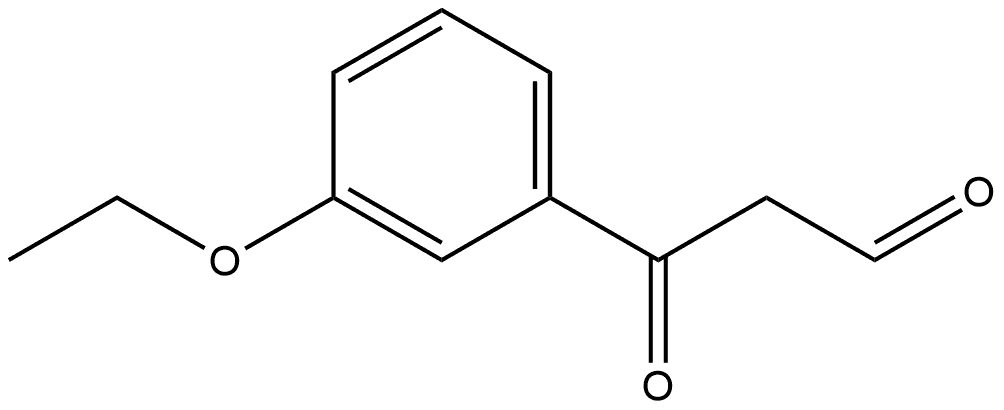 3-Ethoxy-β-oxobenzenepropanal Structure