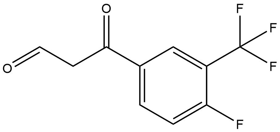 4-Fluoro-β-oxo-3-(trifluoromethyl)benzenepropanal|