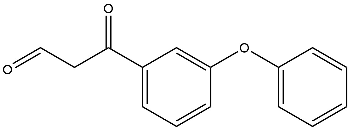 β-Oxo-3-phenoxybenzenepropanal Structure