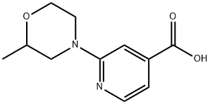 4-Pyridinecarboxylic acid, 2-(2-methyl-4-morpholinyl)-,1019127-26-4,结构式