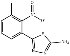 2-氨基-5-(3-甲基-2-硝基苯基)-1,3,4-噻二唑,1019527-99-1,结构式