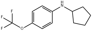 Benzenamine, N-cyclopentyl-4-(trifluoromethoxy)- Structure