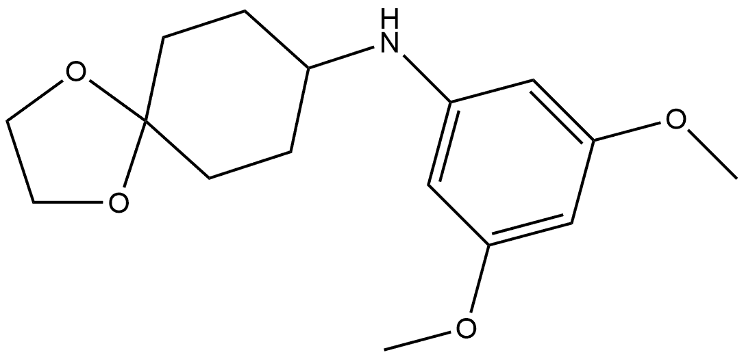 N-(3,5-Dimethoxyphenyl)-1,4-dioxaspiro[4.5]decan-8-amine Structure