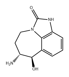 Imidazo[4,5,1-jk][1]benzazepin-2(1H)-one, 6-amino-4,5,6,7-tetrahydro-7-hydroxy-, (6R,7R)- 结构式
