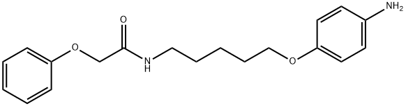 Acetamide, N-[5-(4-aminophenoxy)pentyl]-2-phenoxy- 化学構造式