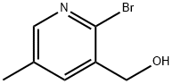3-Pyridinemethanol, 2-bromo-5-methyl- Structure
