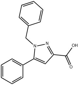 1-苄基-5-苯基-1H-吡唑-3-羧酸, 1020239-97-7, 结构式