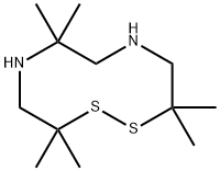 1,2,5,8-Dithiadiazecine, octahydro-3,3,6,6,10,10-hexamethyl- 化学構造式