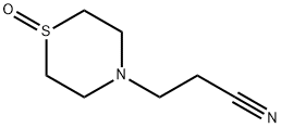 4-THIOMORPHOLINEPROPANENITRILE-1-OXIDE 结构式