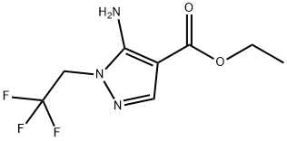 5-氨基-1-(2,2,2-三氟乙基)-1H-吡唑-4-羧酸乙酯,1020722-97-7,结构式