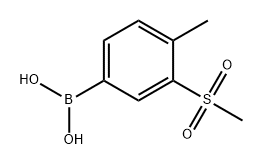 Boronic acid, B-[4-methyl-3-(methylsulfonyl)phenyl]- Struktur