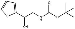 Carbamic acid, [2-hydroxy-2-(2-thienyl)ethyl]-, 1,1-dimethylethyl ester (9CI) Struktur