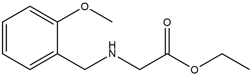 Ethyl 2-[(2-methoxybenzyl)amino]acetate,1020922-01-3,结构式