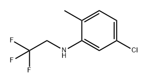 Benzenamine, 5-chloro-2-methyl-N-(2,2,2-trifluoroethyl)- Structure