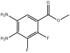 Benzoic acid, 4,5-diamino-2,3-difluoro-, methyl ester Structure