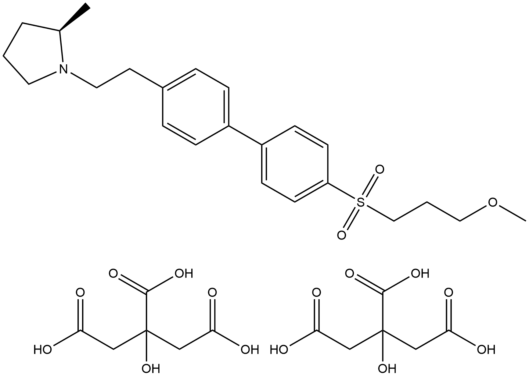 化合物 APD-916 DICITRATE,1021169-72-1,结构式